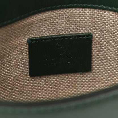 Gucci Calfskin Small Lady Web Shoulder Bag Green 6 of 10