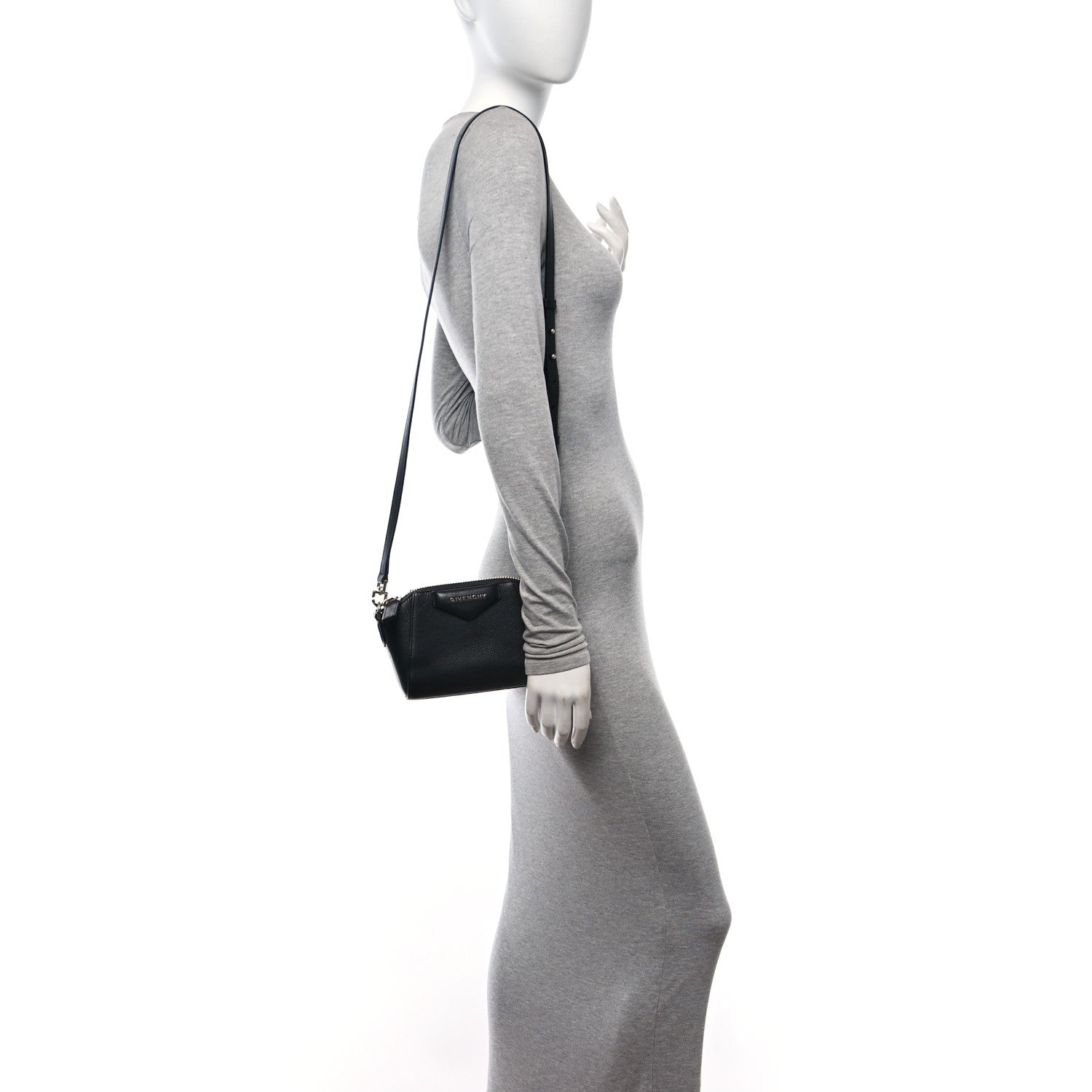 Givenchy Sugar Goatskin Nano Antigona Black 2 of 10