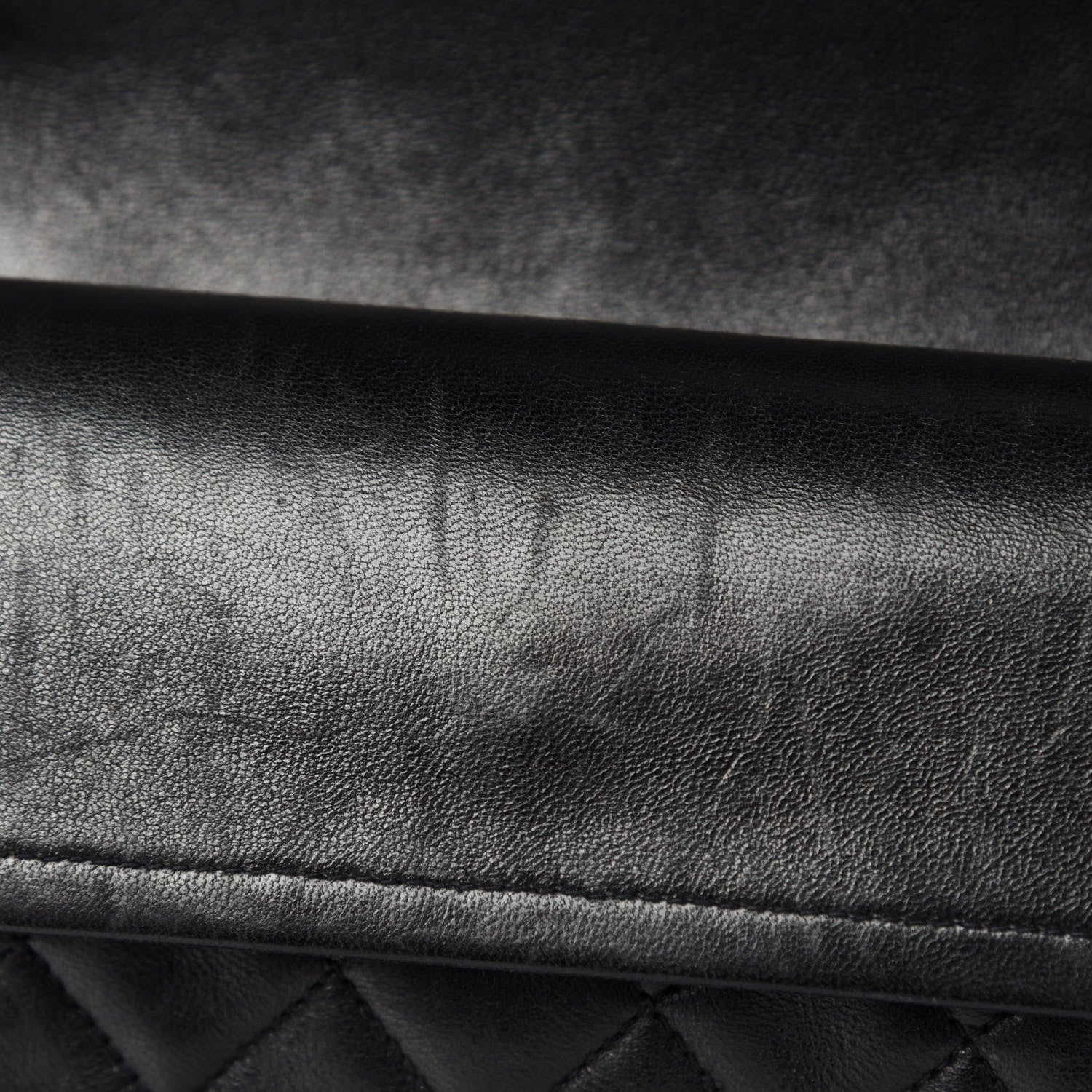 Chanel Lambskin Quilted Medium Double Flap Black 10 of 14