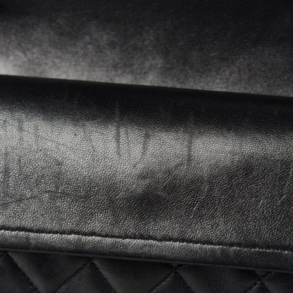 Chanel Lambskin Quilted Medium Double Flap Black 10 of 14