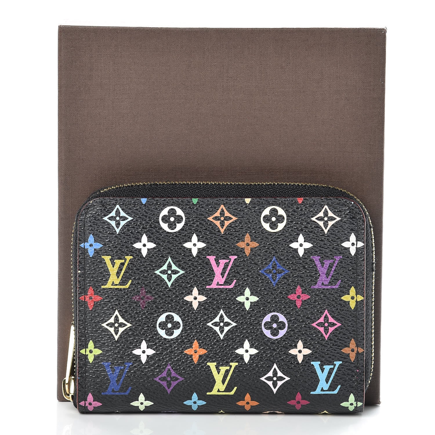 Louis Vuitton Monogram Multicolor Zippy Coin Purse Black Grenade 10 of 10