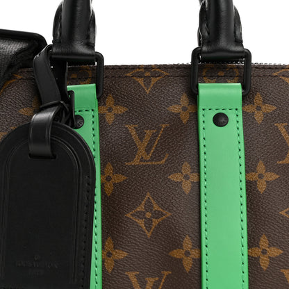 Louis Vuitton Monogram Macassar Keepall Bandouliere 25 Minty Green 7 of 10