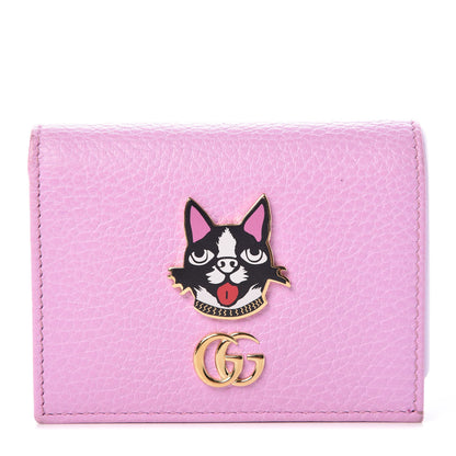 Gucci Dollar Calfskin Bosco Card Case Wallet Malva 1 of 7