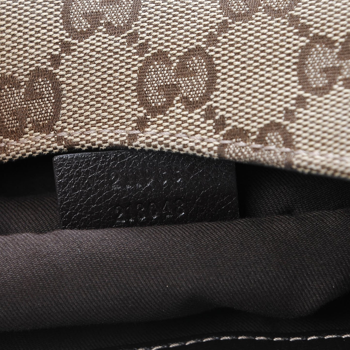 Monogram Large New Ladies Web Hobo Dark Brown