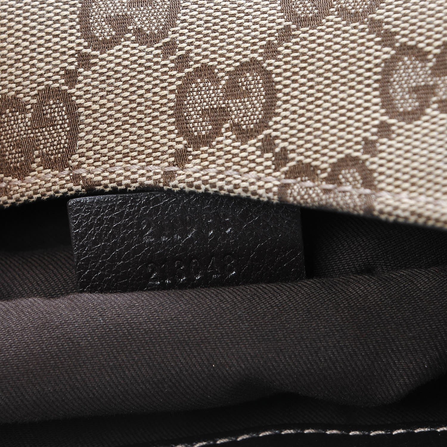 Gucci Monogram Large New Ladies Web Hobo Dark Brown 7 of 9