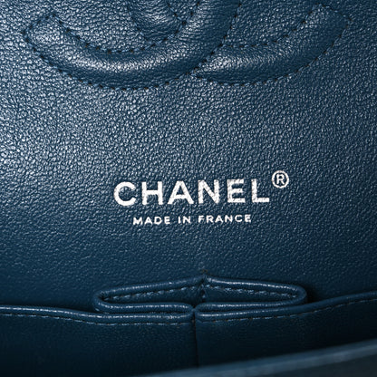 Chanel Caviar Quilted Medium Double Flap Dark Blue 6 of 10