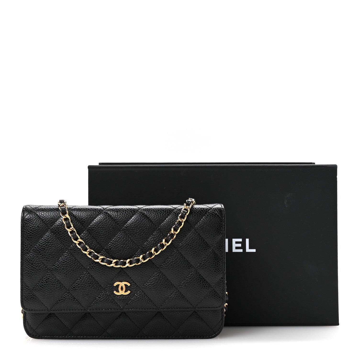 Chanel Caviar Quilted Wallet on Chain WOC Black 13 of 13