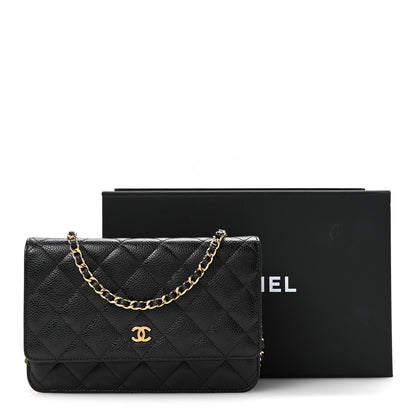 Chanel Caviar Quilted Wallet on Chain WOC Black 13 of 13