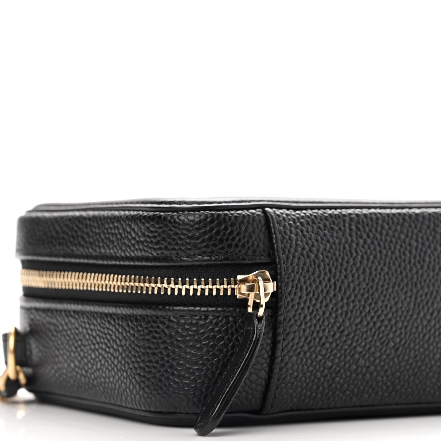 Chanel Caviar Quilted CC Filigree Vanity Clutch With Chain Black 9 of 10