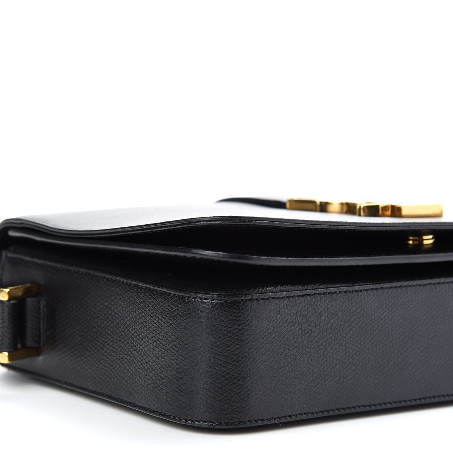 Textured Calfskin Medium Classic Monogram Universite Bag Black