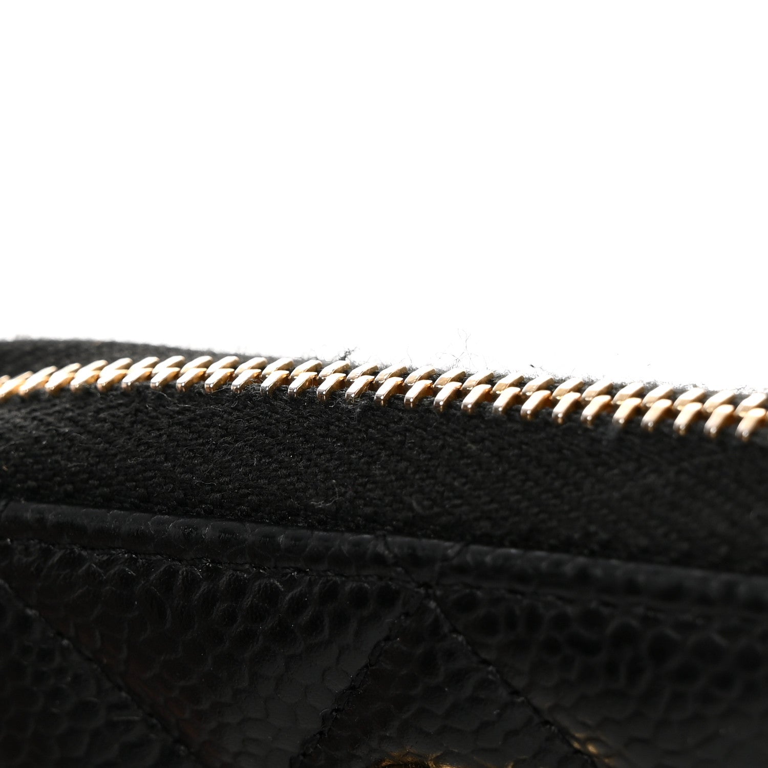 Chanel Caviar Quilted Zip Coin Purse Black 8 of 12