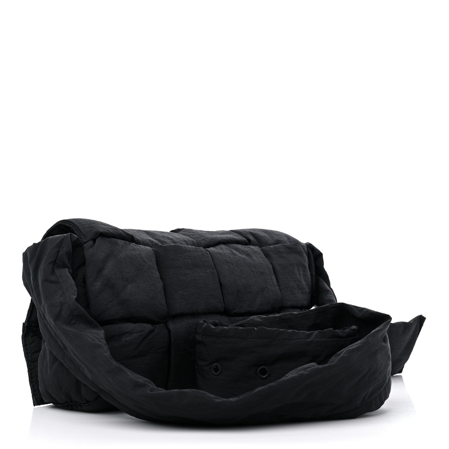 Bottega Veneta Nylon Intrecciato Padded Tech Cassette Bag Black 4 of 12