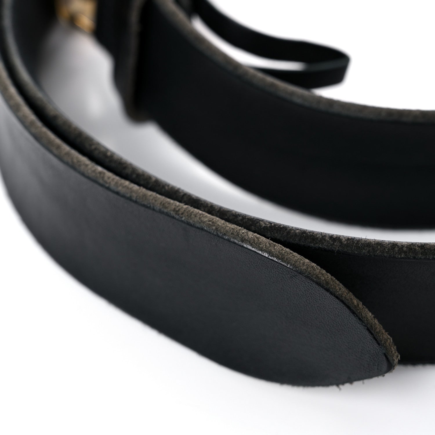 Gucci Faded Calfskin Snake Double G 40mm Belt 110 44 Black 8 of 13