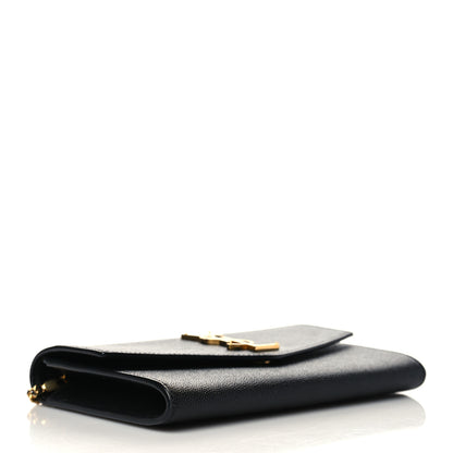Saint Laurent Grain De Poudre Uptown Chain Wallet Black 3 of 6