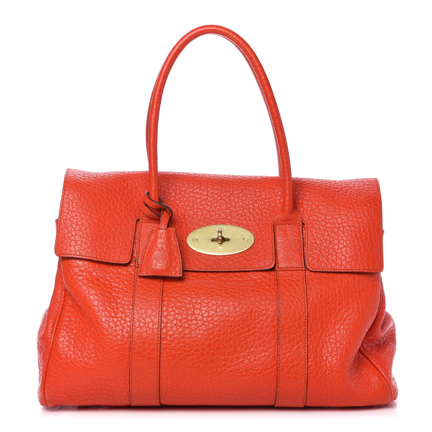 Mulberry Shiny Grain Bayswater Flame 1 of 12