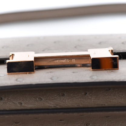 Hermes Ostrich Constance 18 Gris Asphalte 11 of 16