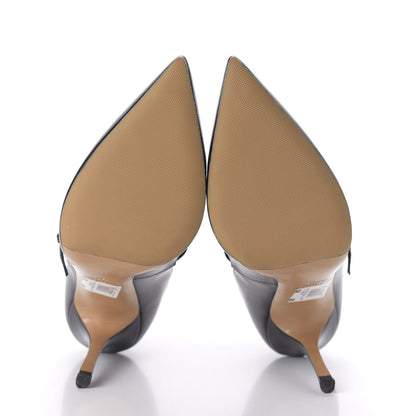 Valentino Garavani Nappa Love Latch 100mm Pumps 39.5 Black Poudre 5 of 8