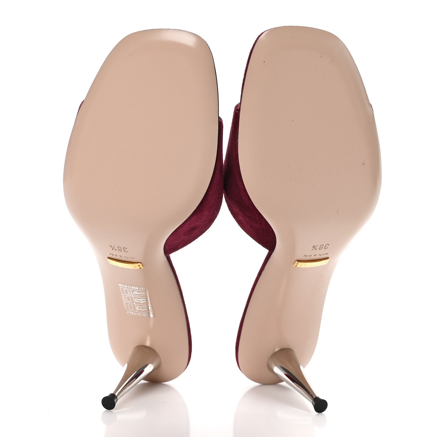 Suede Cachemire Blondie 65mm Mules 38.5 Violet Cyclamin