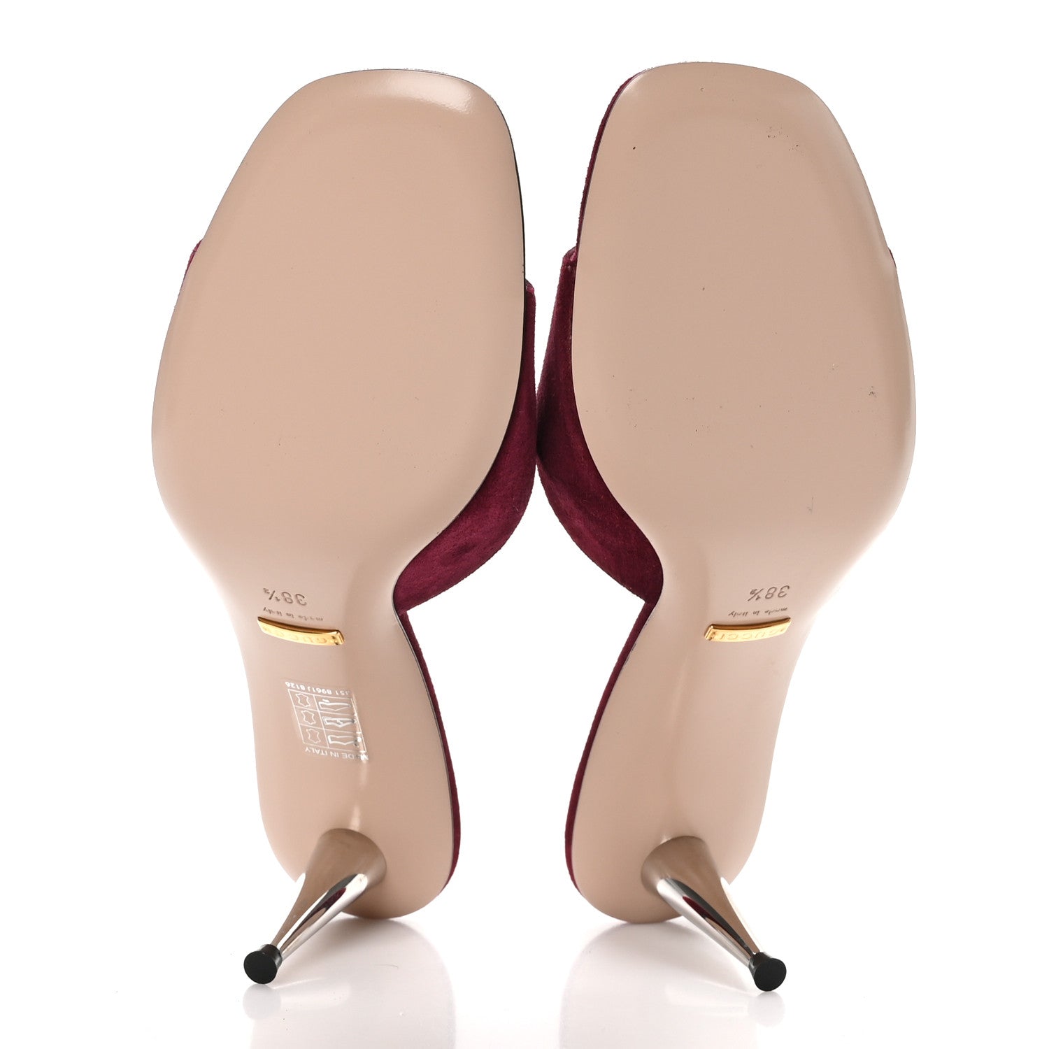 Gucci Suede Cachemire Blondie 65mm Mules 38.5 Violet Cyclamin 5 of 9