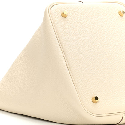 Hermes Taurillon Clemence Picotin Lock 22 MM Craie 9 of 12