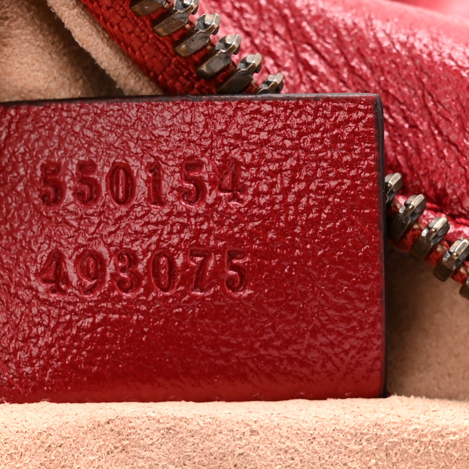Gucci Glazed Calfskin Matelasse Heart Mini GG Marmont Round Shoulder Bag Romantic Cerise 7 of 10