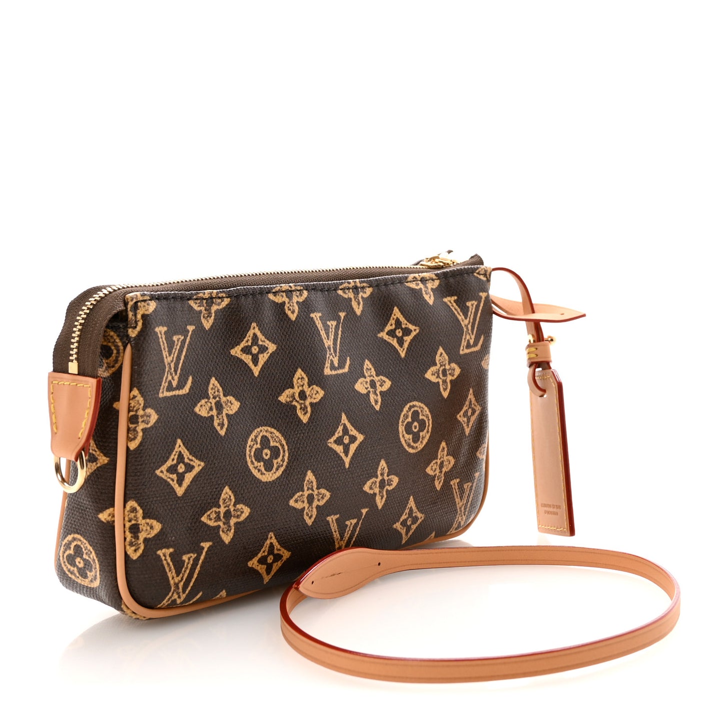 Monogram Origine Lin Pochette Accessories Dark Chocolate