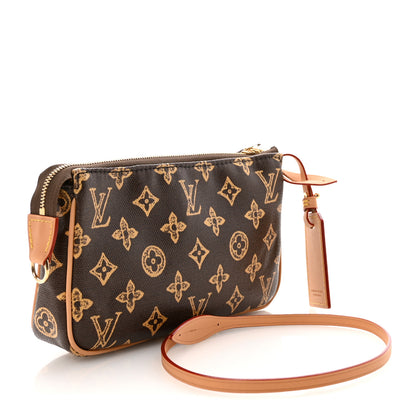 Louis Vuitton Monogram Origine Lin Pochette Accessories Dark Chocolate 3 of 9