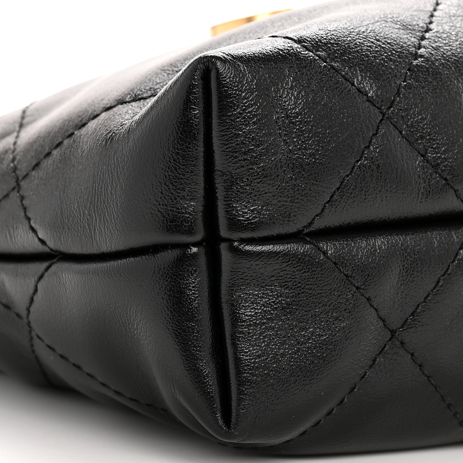 Chanel Shiny Calfskin Quilted Mini Chanel 22 Black 9 of 10