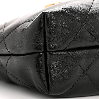 Chanel Shiny Calfskin Quilted Mini Chanel 22 Black 9 of 10