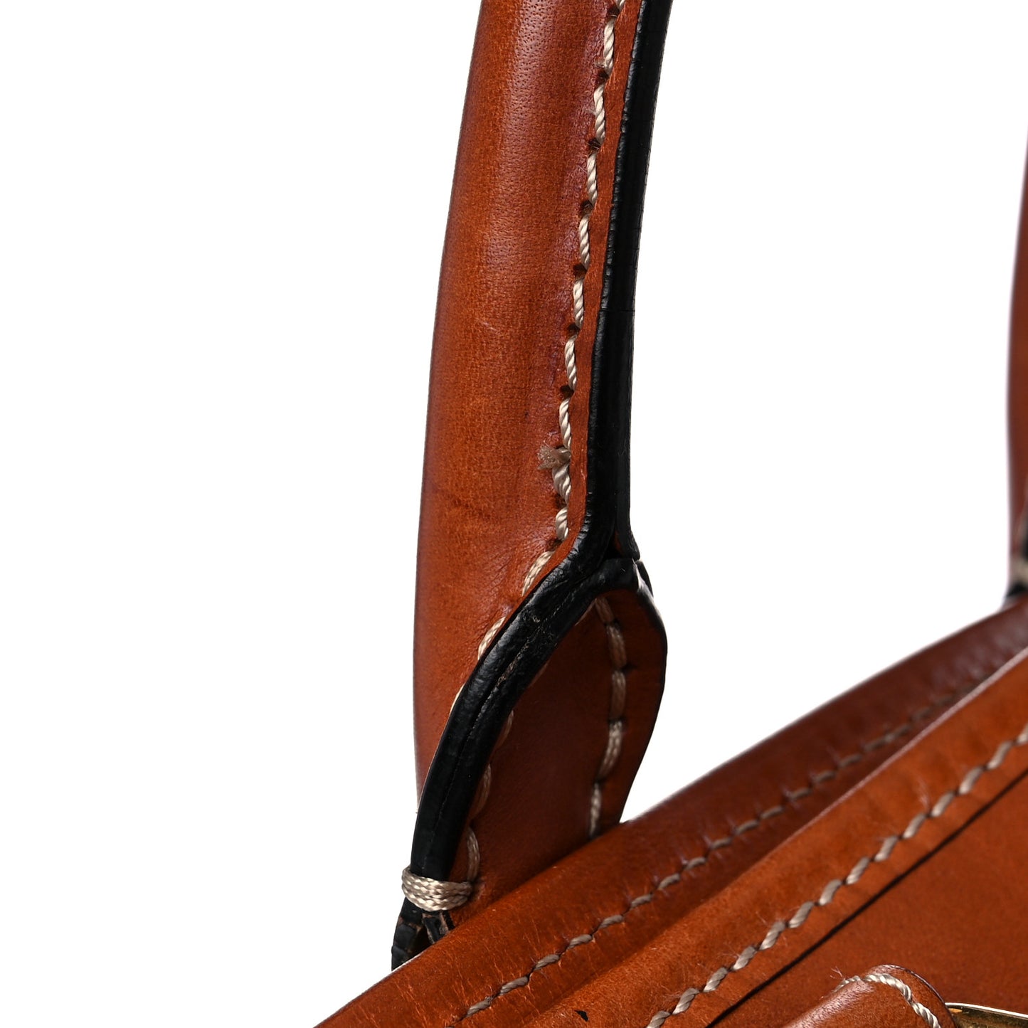 Canvas Mega Check Traveler Tote Dark Tan