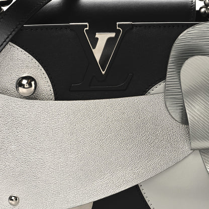 Louis Vuitton Calfskin Liu Wei Artycapucines Capucines PM Black Silver 7 of 9