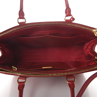 Prada Saffiano Medium Galleria Double Zip Tote Fuoco 5 of 18