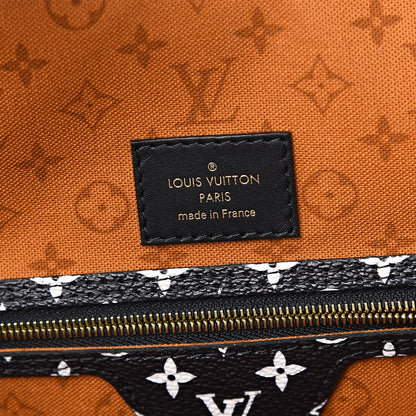 Louis Vuitton Monogram Giant Crafty Neverfull MM Creme Caramel 5 of 10