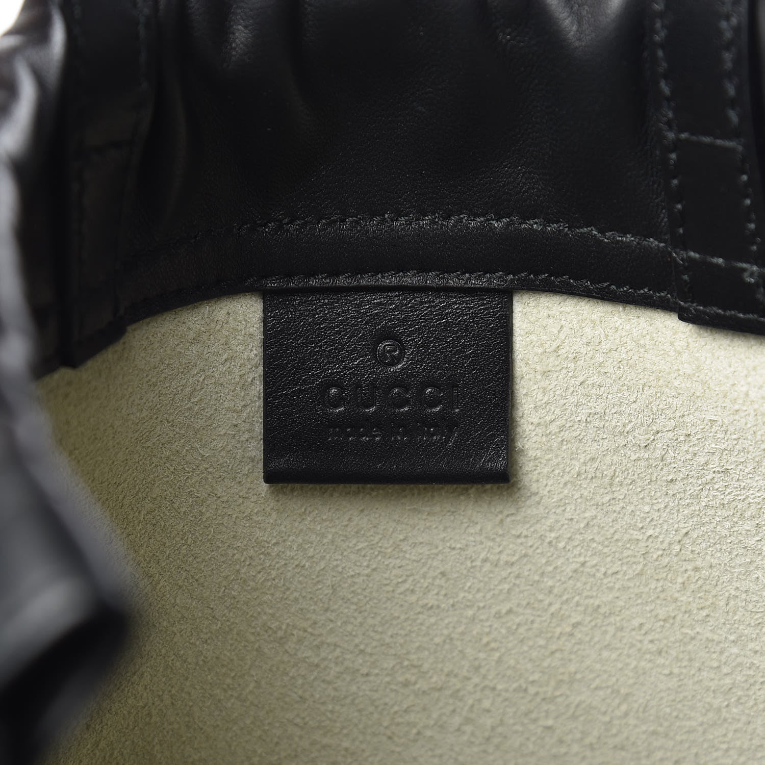 Gucci Calfskin Coco Capitan Logo Drawstring Backpack Mystic White 6 of 10