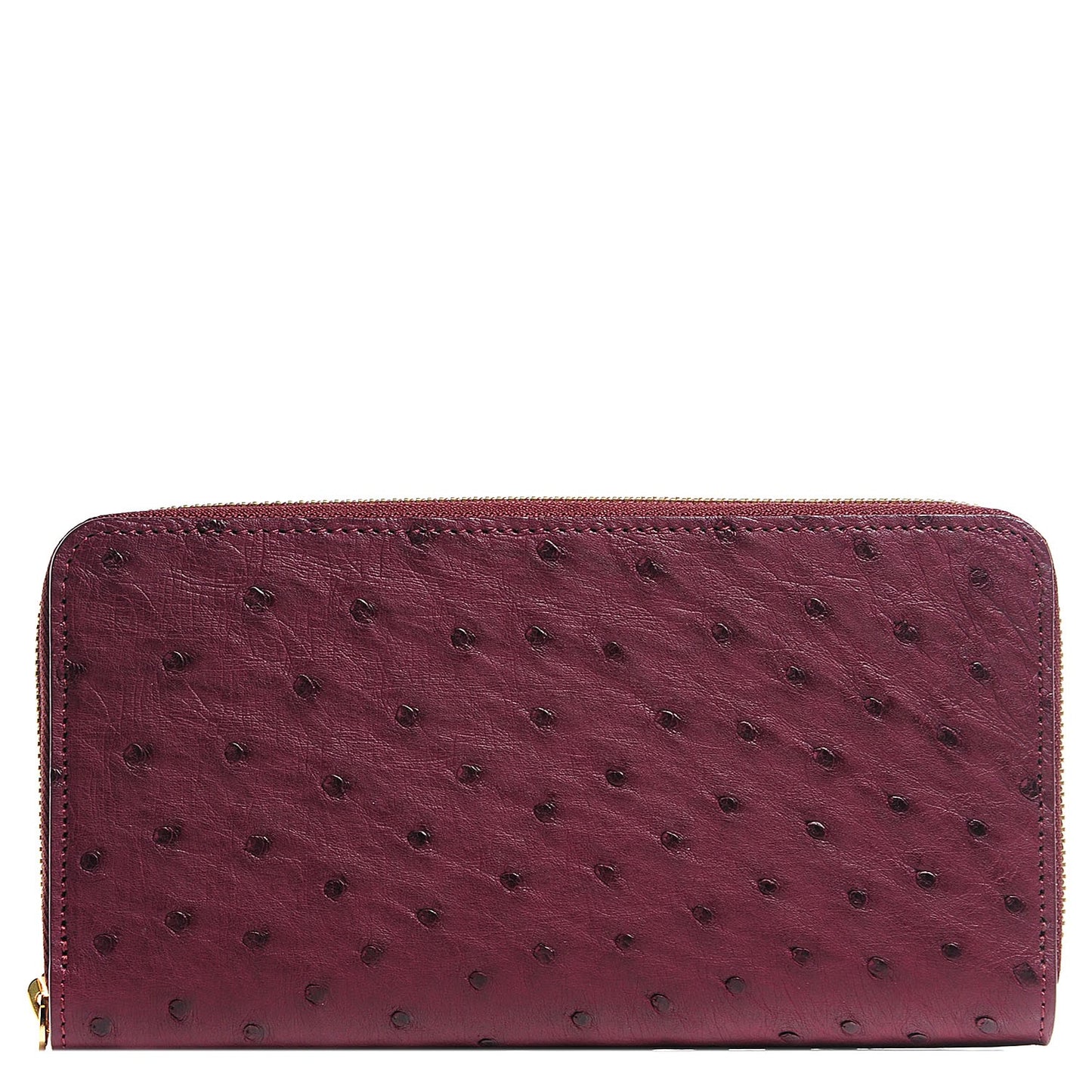 Ostrich Zippy Wallet Prune