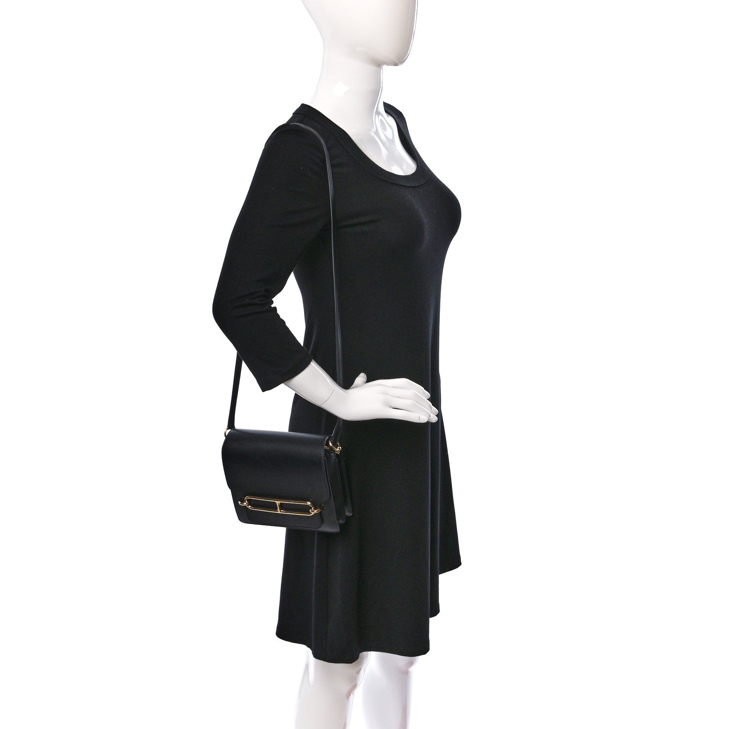 Hermes Swift Mini Sac Roulis Black 2 of 11