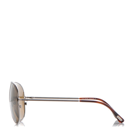 Tom Ford Peter Aviator Sunglasses TF142 Silver 3 of 7