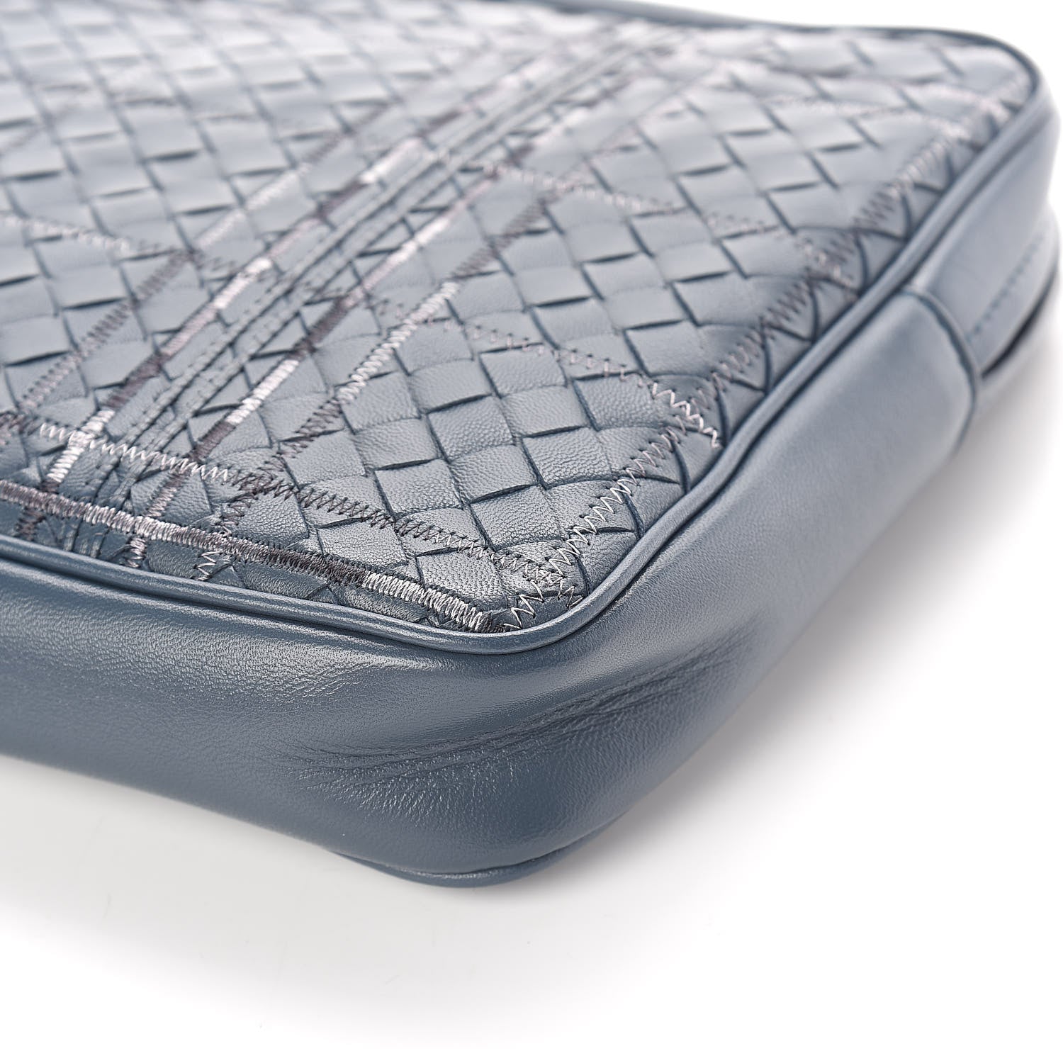 Bottega Veneta Nappa Intrecciato Stitched Zip Around Case 6 of 8
