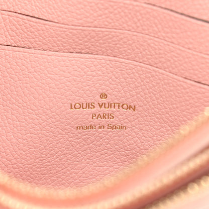 Louis Vuitton Empreinte Monogram Double Zip Pochette Rose 6 of 11