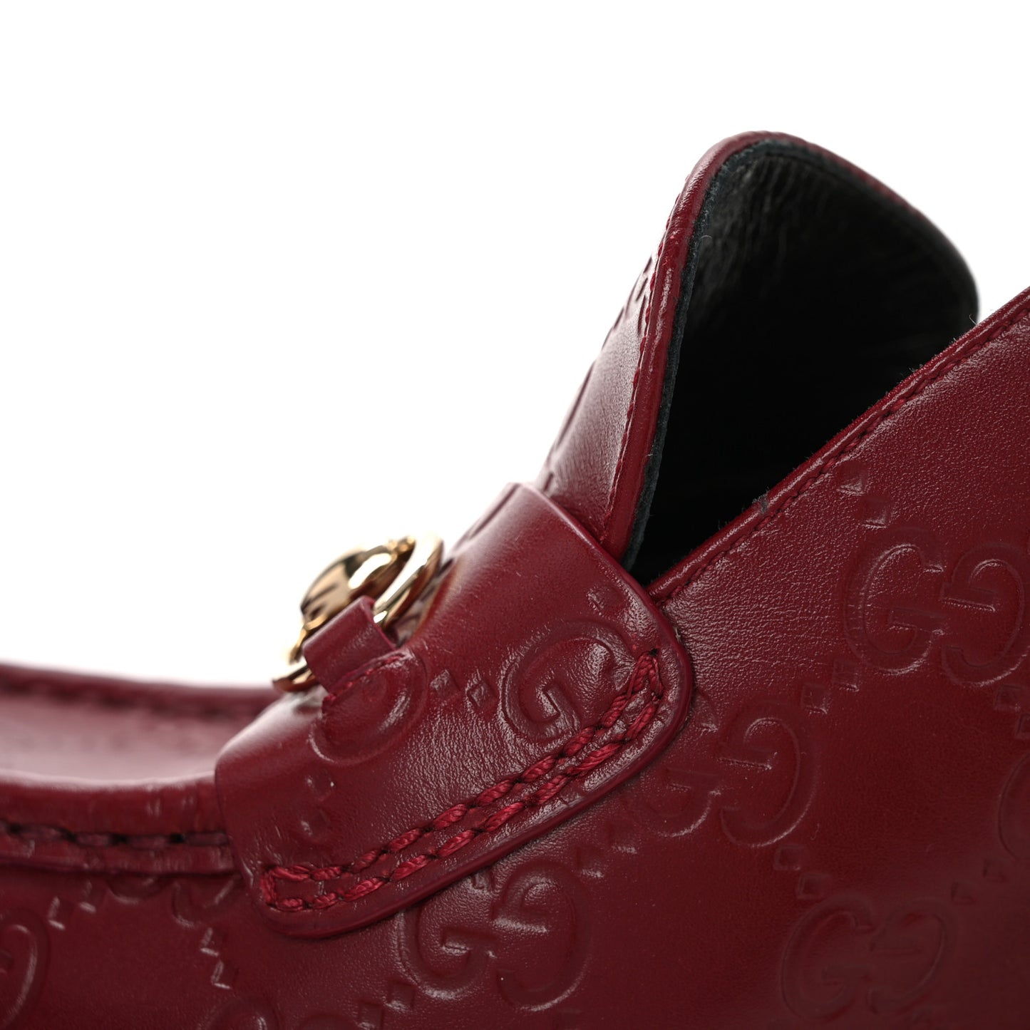 Guccissima Horsebit Platform 70/160mm Slingback Mules 40 Rosso Ancora Red