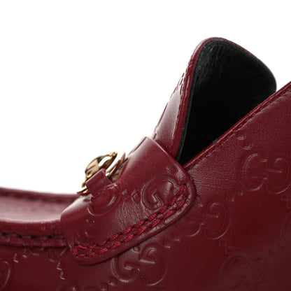 Gucci Guccissima Horsebit Platform 70/160mm Slingback Mules 40 Rosso Ancora Red 13 of 13