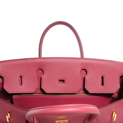Hermes Taurillon Clemence Birkin 40 Bois de Rose 17 of 25