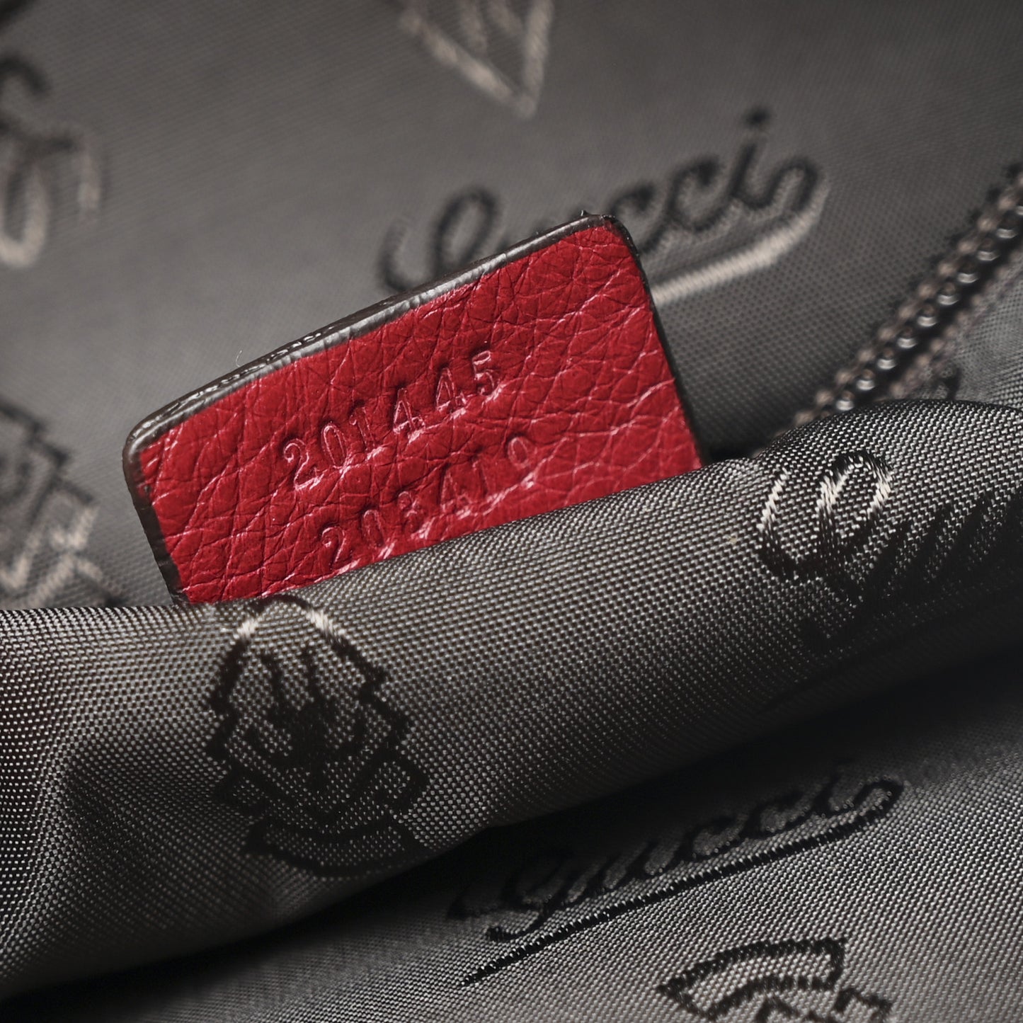 Guccissima XL Tote Red