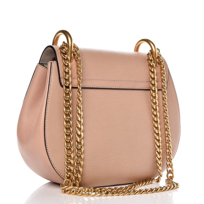 Chloe Grained Goatskin Drew Shoulder Bag Biscotti Beige 3 of 7