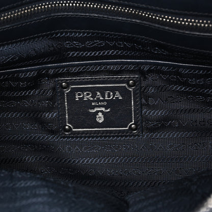 Prada Tessuto Nylon Soft Calf Small Tote Blue 6 of 11