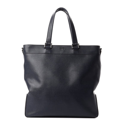 Fendi Vitello Elite Flamingo Shopping Tote Bag Blue Notte 1 of 11
