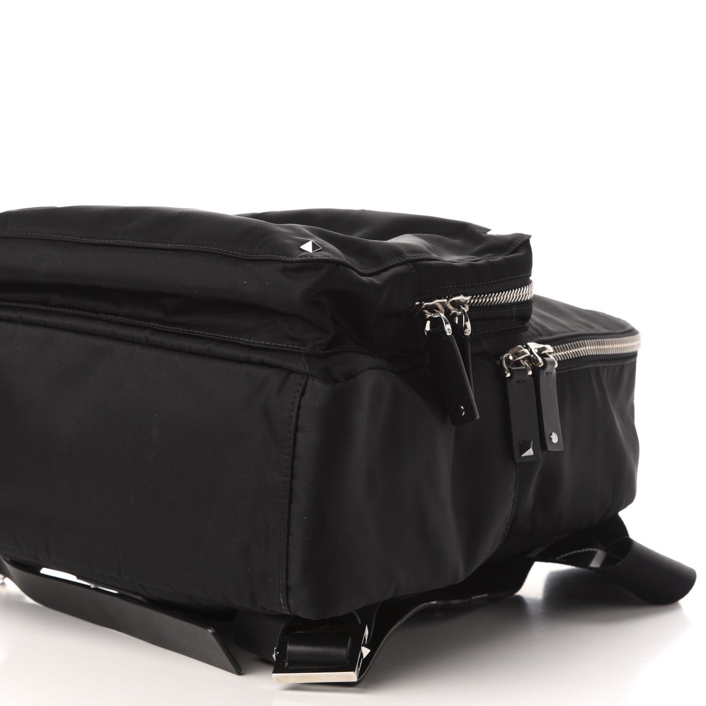 Nylon VLTN Rockstud Backpack Black