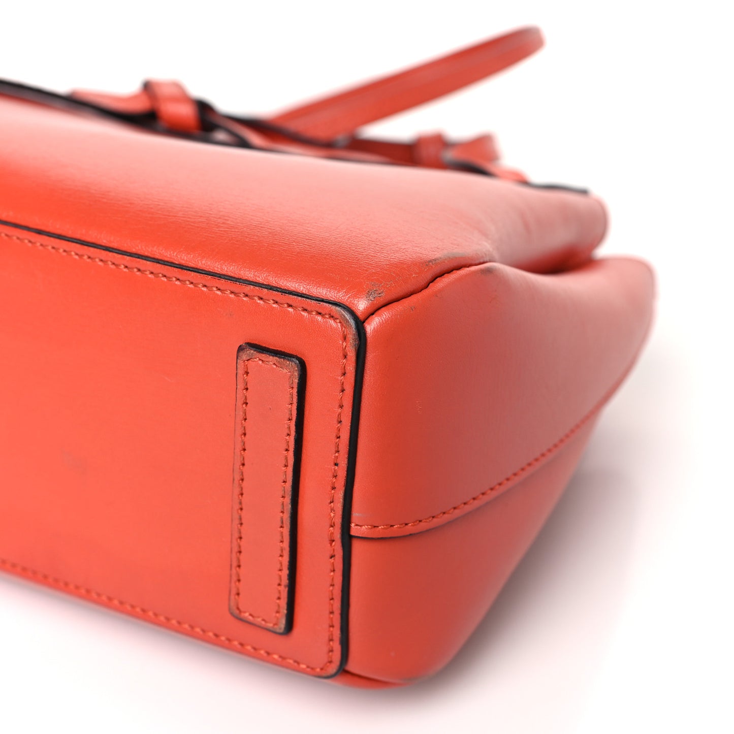 Boxcalf Mini Lazo Tote Vermillion