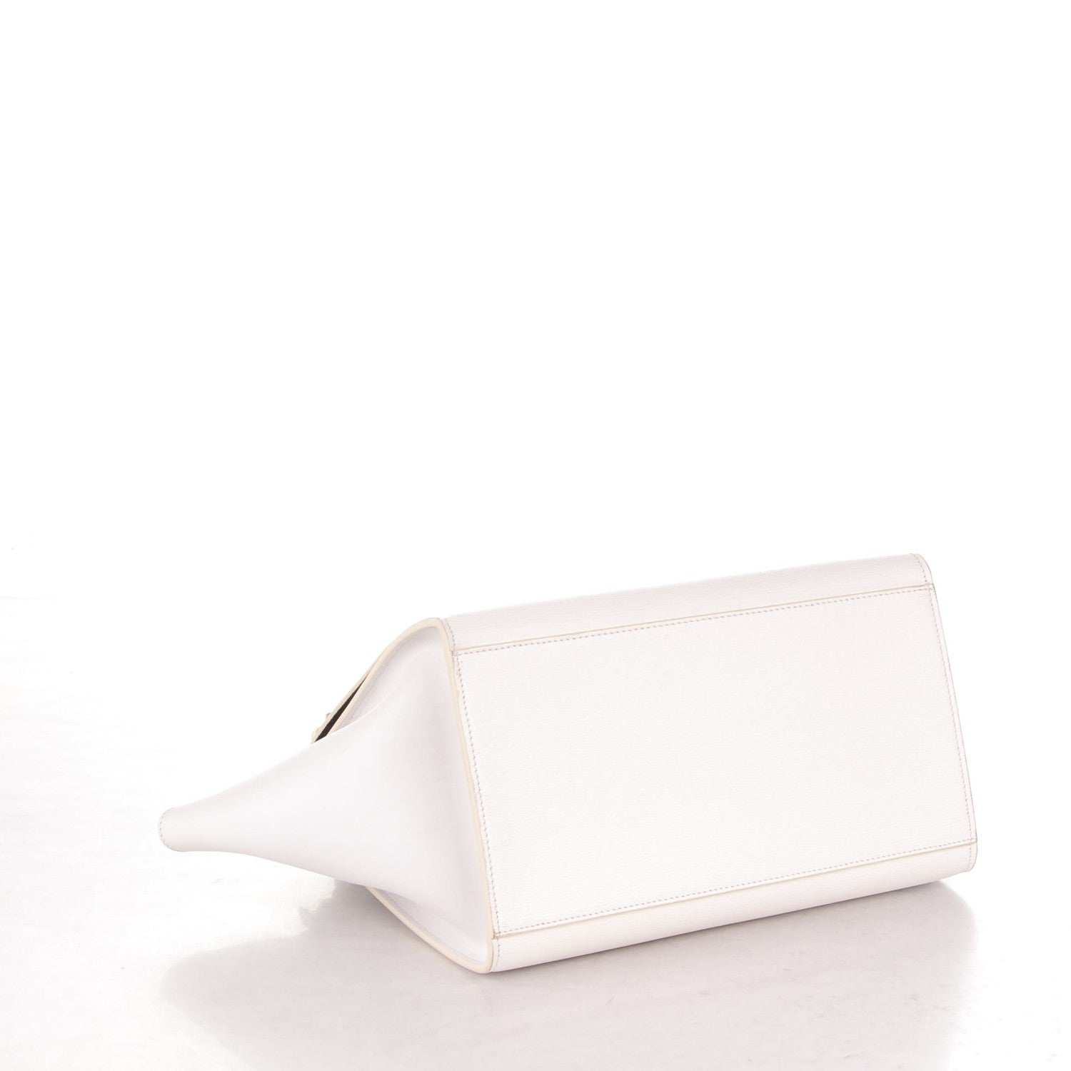 Celine Liege Calfskin Small Trapeze White 4 of 7