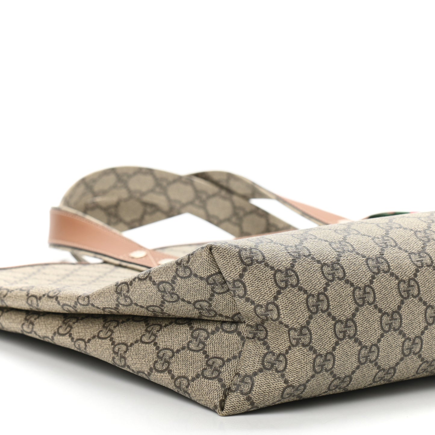 GG Plus Monogram Medium Signature Web Loop Tote Brown